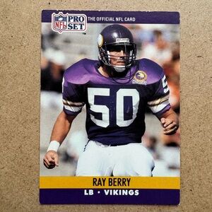 Ray Berry 1990 Pro Set #566 Minnesota Vikings Football Sports Card